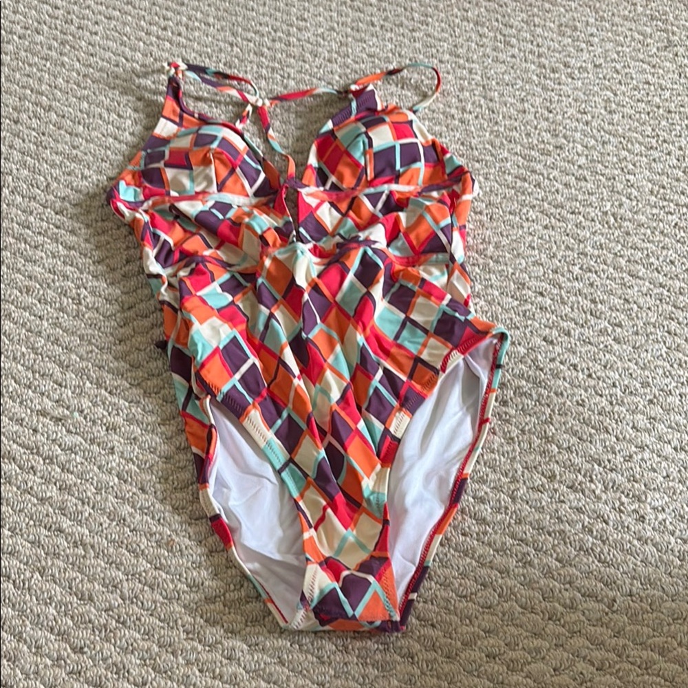 Cupshe Multicolor Geometric One Piece Swimsuit